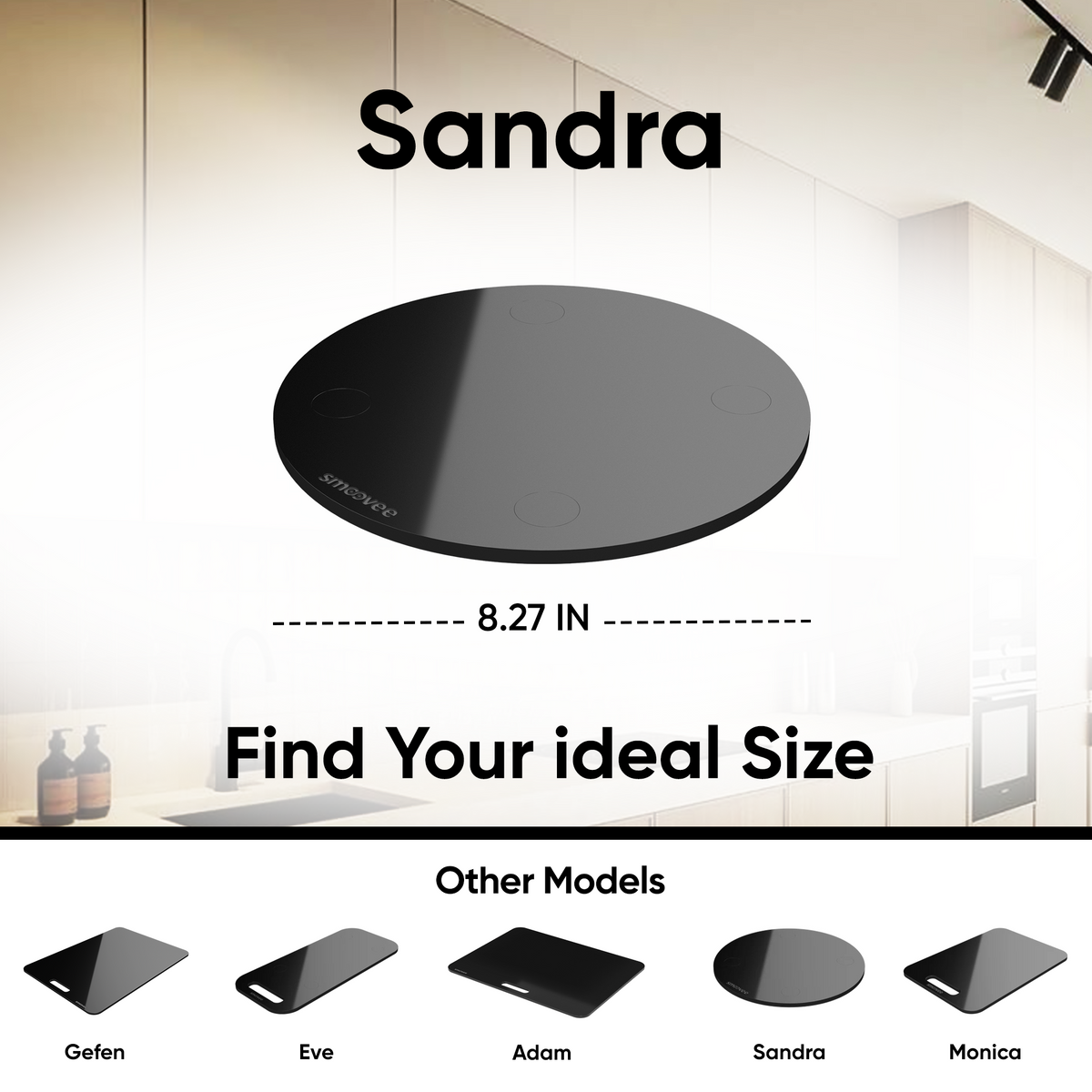 Smoovee Sandra - sliding surface diameter 8.2 Inch